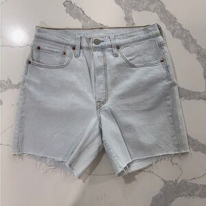 Casual Light Blue Denim Women's Jean Shorts